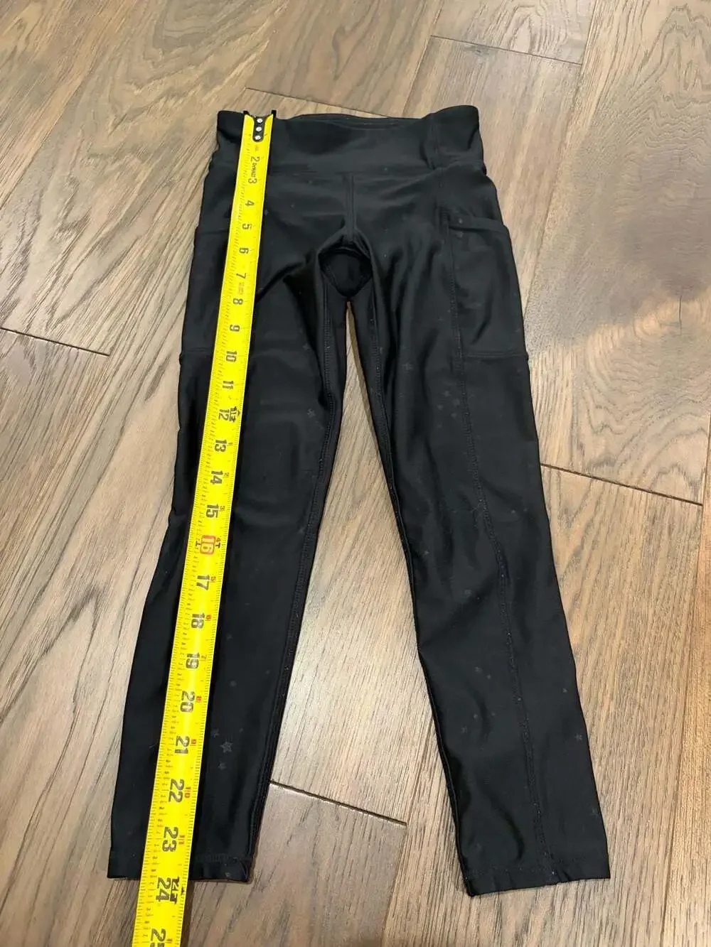 GapFit Girls Black Star Print Pocket Leggings Size S 6-7